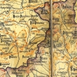 Prácheň a okolí na mapě z r.1899